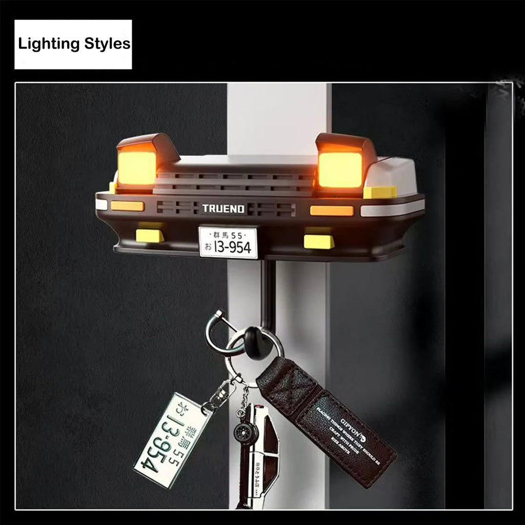 Key Holder for Initial D Toyota AE86 Trueno | LED Light Up Wall Hook for JDM Fans