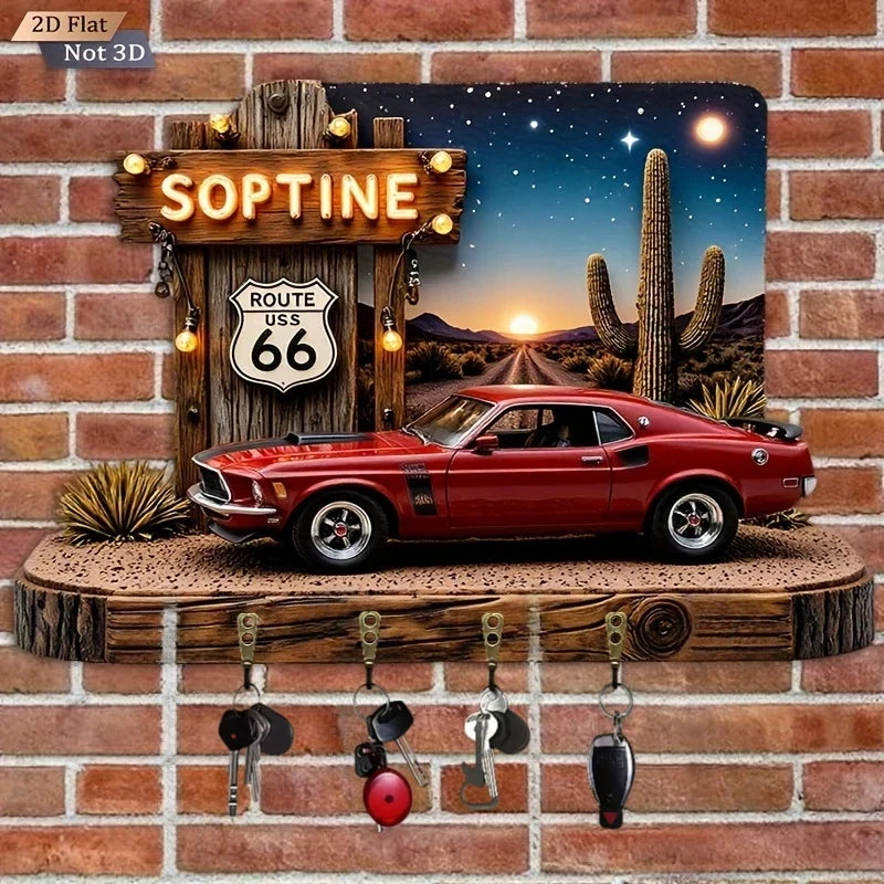 Route 66 Sports Car Key Hook
