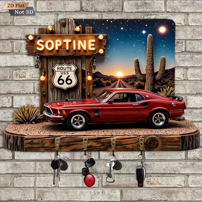Route 66 Sports Car Key Hook