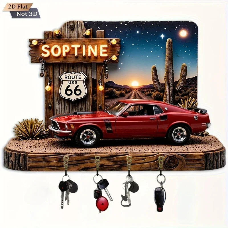 Route 66 Sports Car Key Hook