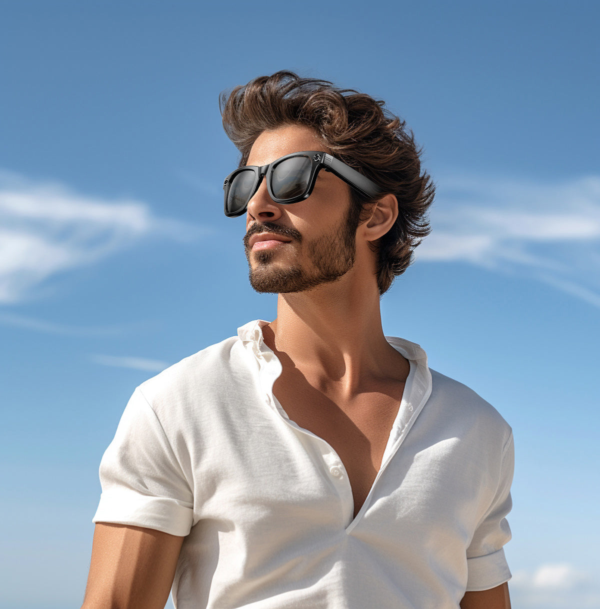 800W AI Smart Camera Glasses with Real-Time Translation