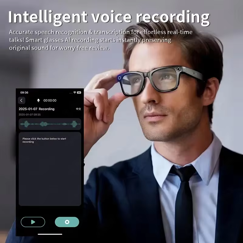 800W AI Smart Camera Glasses with Real-Time Translation