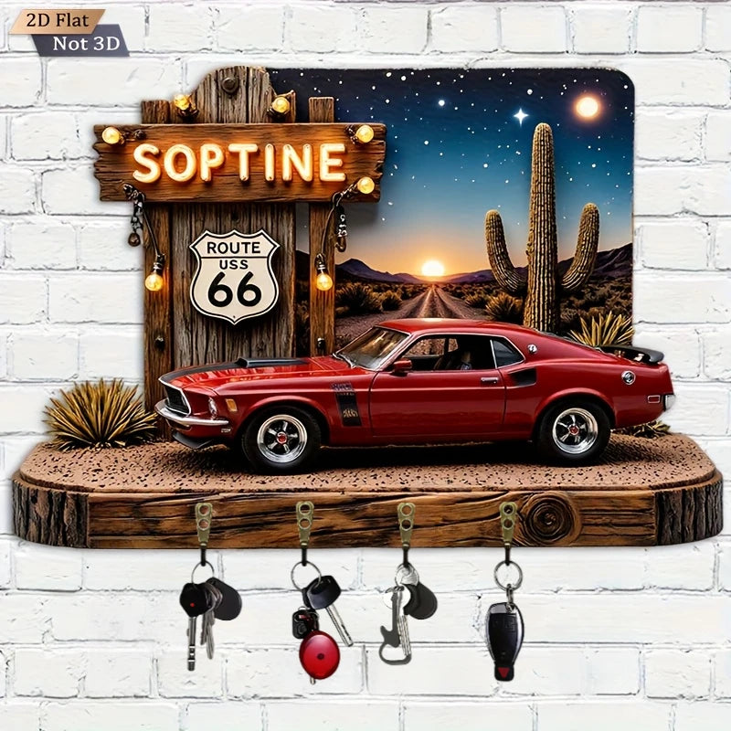 Route 66 Sports Car Key Hook